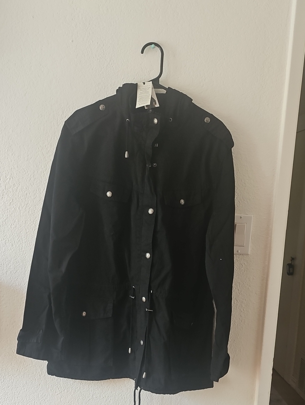 Buffalo David Bitton Black Military Field Jacket